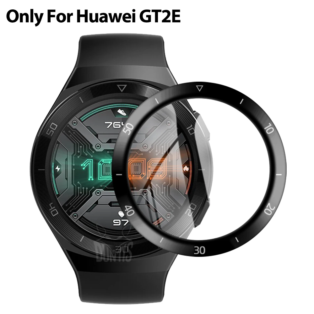 20d curved edge protective film for huawei watch gt2e gt 2e smartwatch soft with scale screen protector huawei gt 2e not glass free global shipping