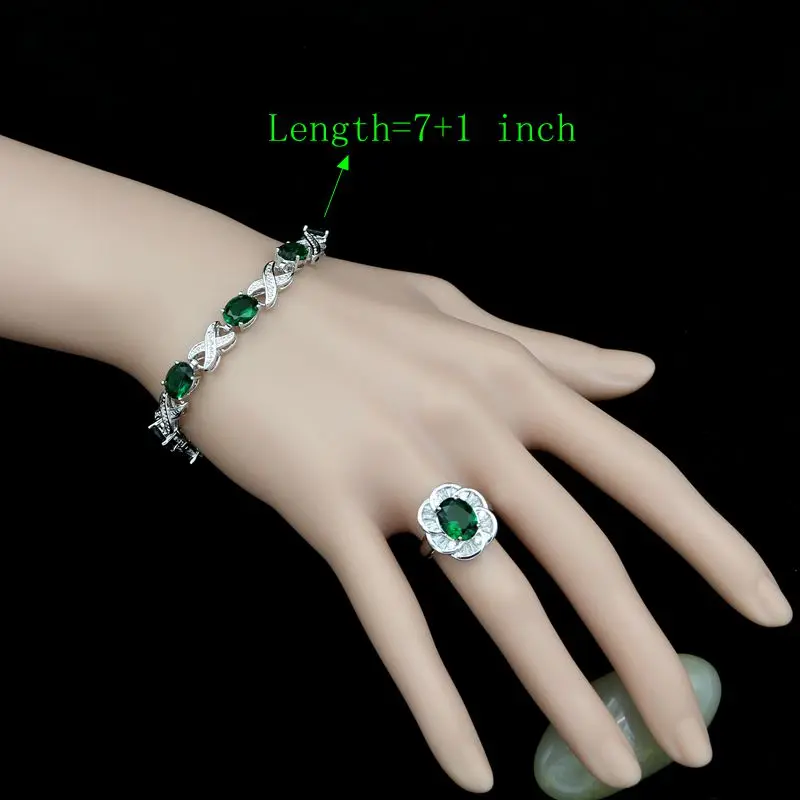 Комплект из колье серёг и кольца с фианитом | Украшения аксессуары