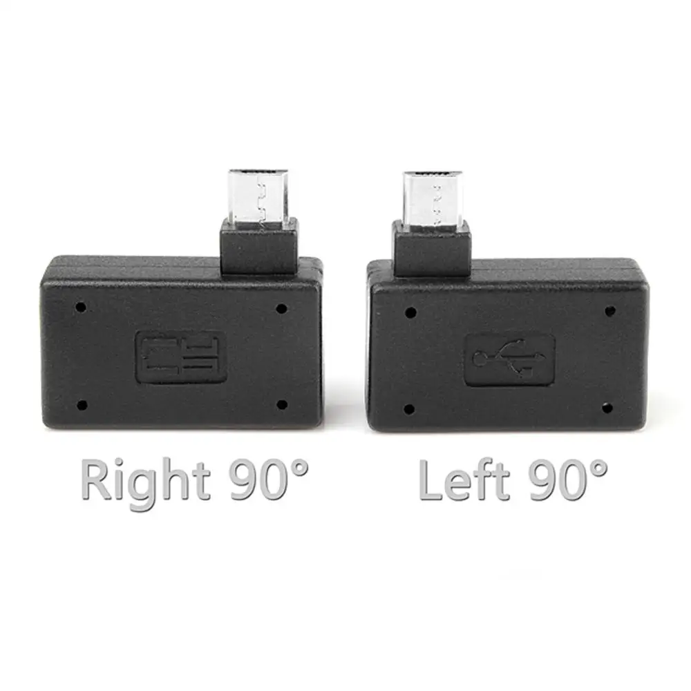 Переходник Micro USB OTG 90 градусов для Fire Stick TV Snes mini Classic Nes Mini с блоком питания левый и