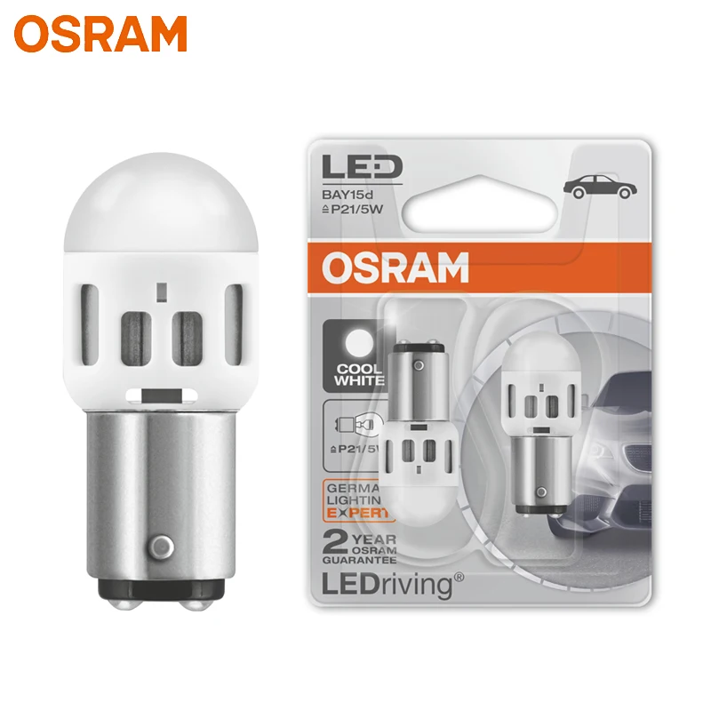 OSRAM LED P21/5W Signal Lamps S25 BAY15d 1357CW LEDriving BA