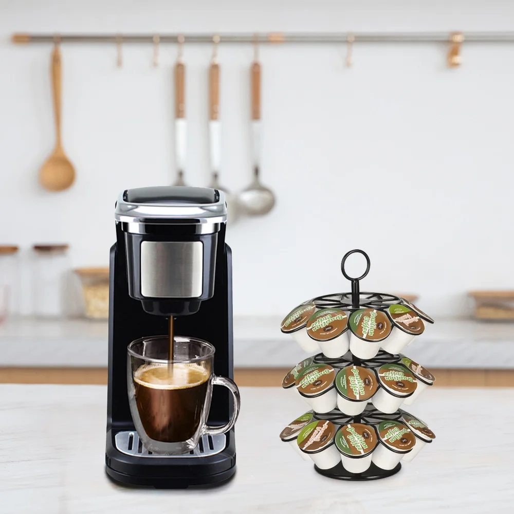 Поворотный капсула стенд практичный держатель для капсул с кофе стеллаж