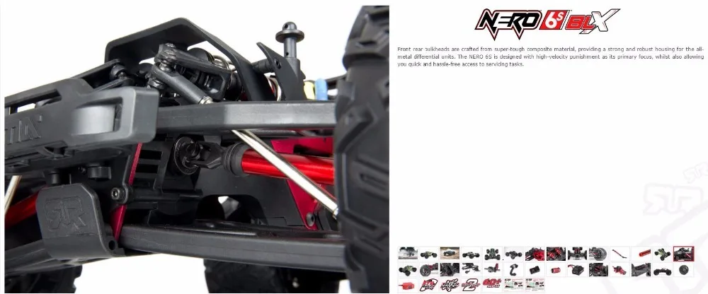 Arrma Nero 6s бесщеточный водонепроницаемый blx 1/8 RTR scale 150A ESC 4wd monster truck-без дифференциального замка версия