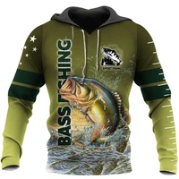 bass fishing 3d all over printed hoodie new fashion harajuku sweatshirt unisex casual zip jacket l207