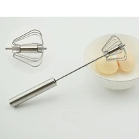 rotating semi automatic egg whisks beater home kitchen manual egg cream sauce mixer home kitchen tool