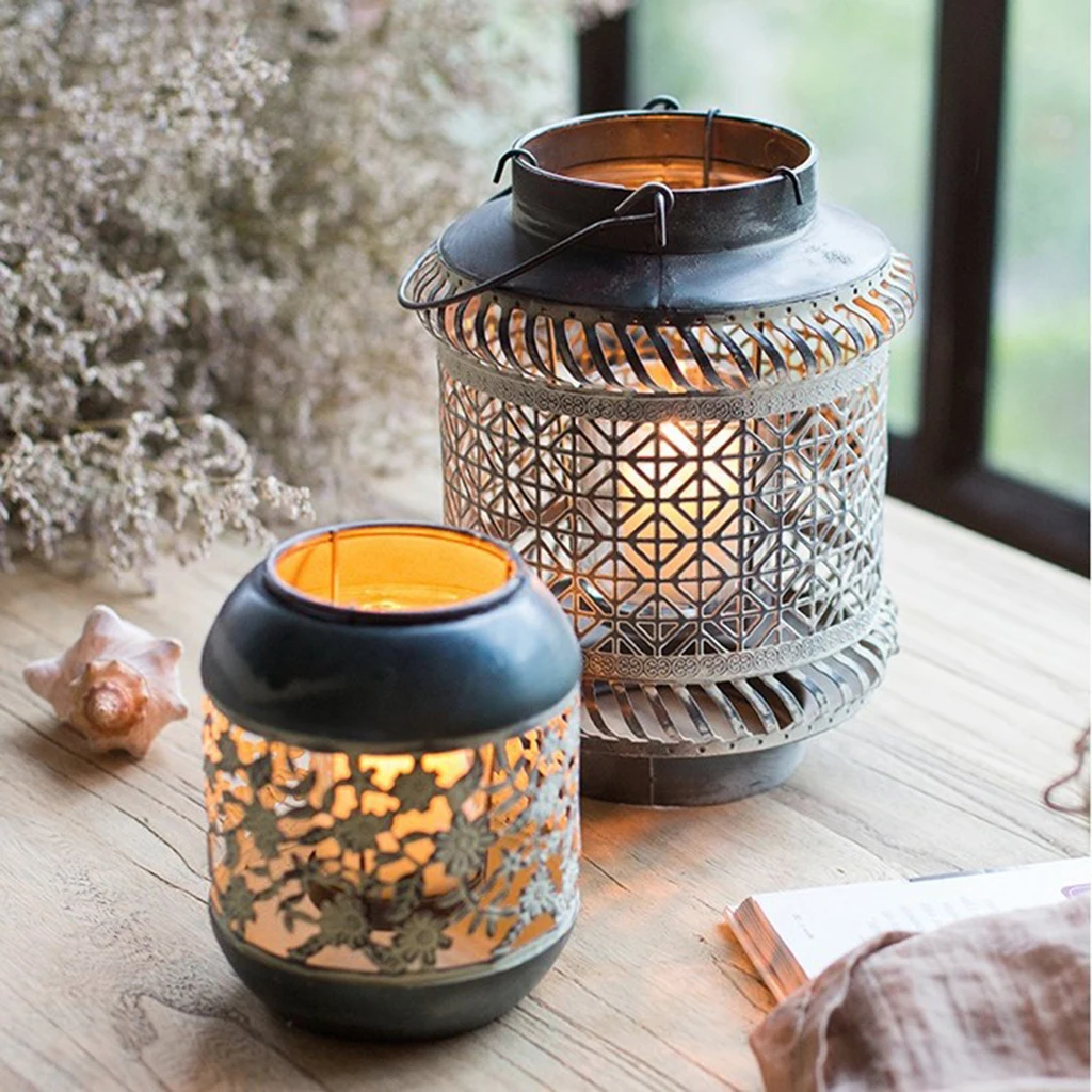 Подсвечник из потертого кованого железа подсвечник 9 стилей|Подсвечники| |