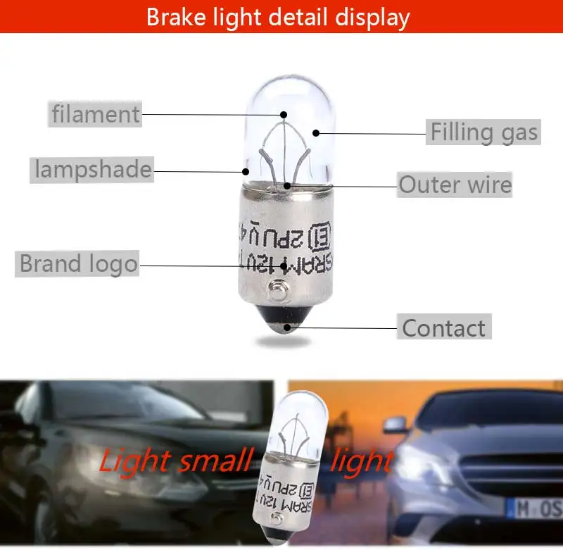 Лампа Ксеноновая OSRAM 12V первоначально T10 2825 5 Вт W2.1x9.5d W5W Стандартный интерьер светильник лампы сигнала поворота OEM авто лампы 10 шт