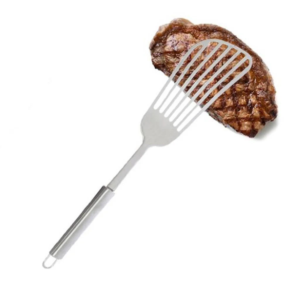 Лопатка с прорезью из нержавеющей стали лопатка для жарки рыбы плоская стейка