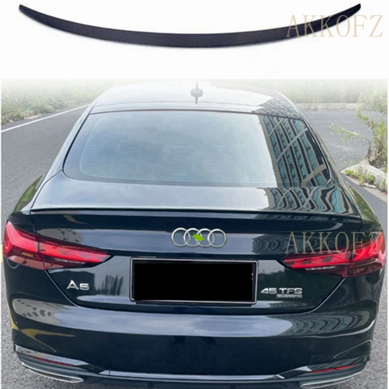 Спойлер из углеродного волокна MS style губа заднего бампера 2017-2021 для Audi A5 4-дверный