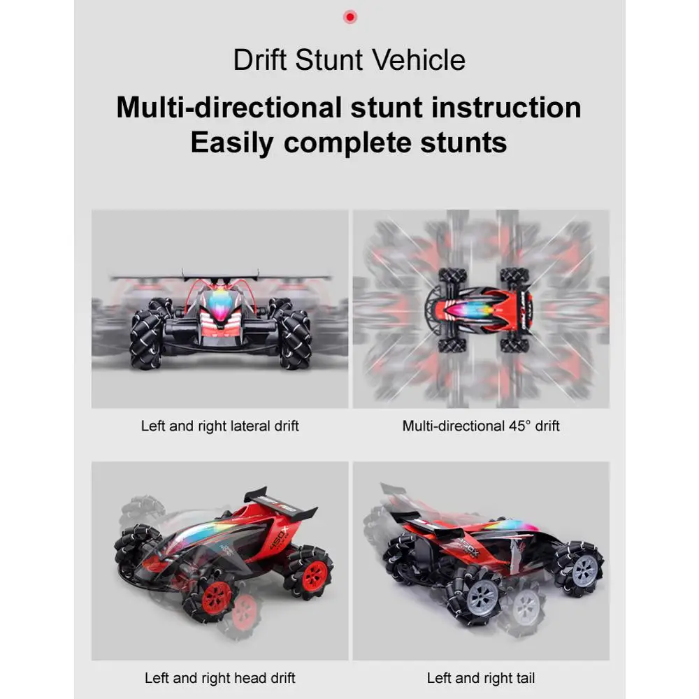 360 ° универсальный автомобиль для трюков на колесах со светодиодный Ной