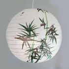 40 см бамбуковая круглая лампы для китайских бумажных фонариков тенты Китайский освещение в восточном стиле ресторан Свадебная вечеринка домашнего декора подарки на новый год деко