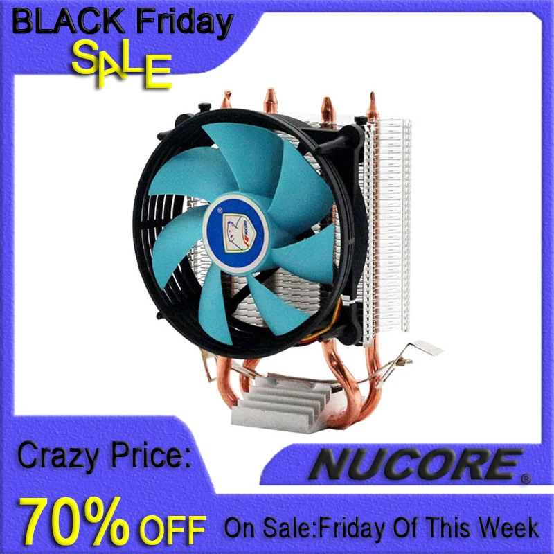 

Охлаждающий вентилятор для ЦП с 2 тепловыми трубками, 7 вентиляторов для lga 115x775 12000 AM2 AM3 AM4 754 939 940