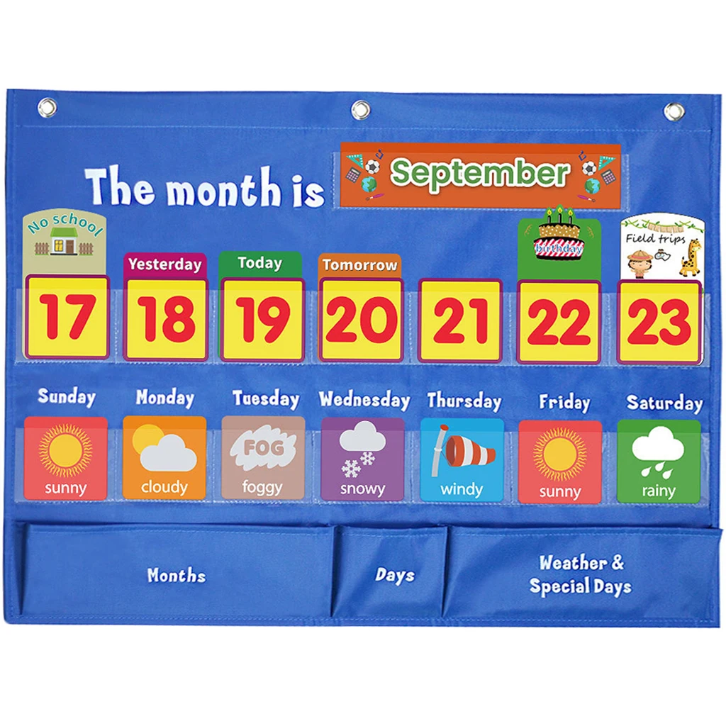 

Карманный обучающий органайзер, органайзер с календарем, органайзер для обучения, 98 карт, аксессуары для обучения дома, спальни, школы