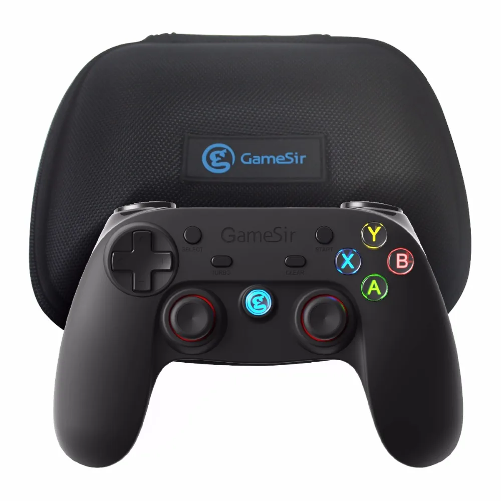 GameSir G3s без кронштейна 2,4 ГГц беспроводной Bluetooth проводной геймпад контроллер+ чехол для Android tv BOX смартфон планшетный ПК VR
