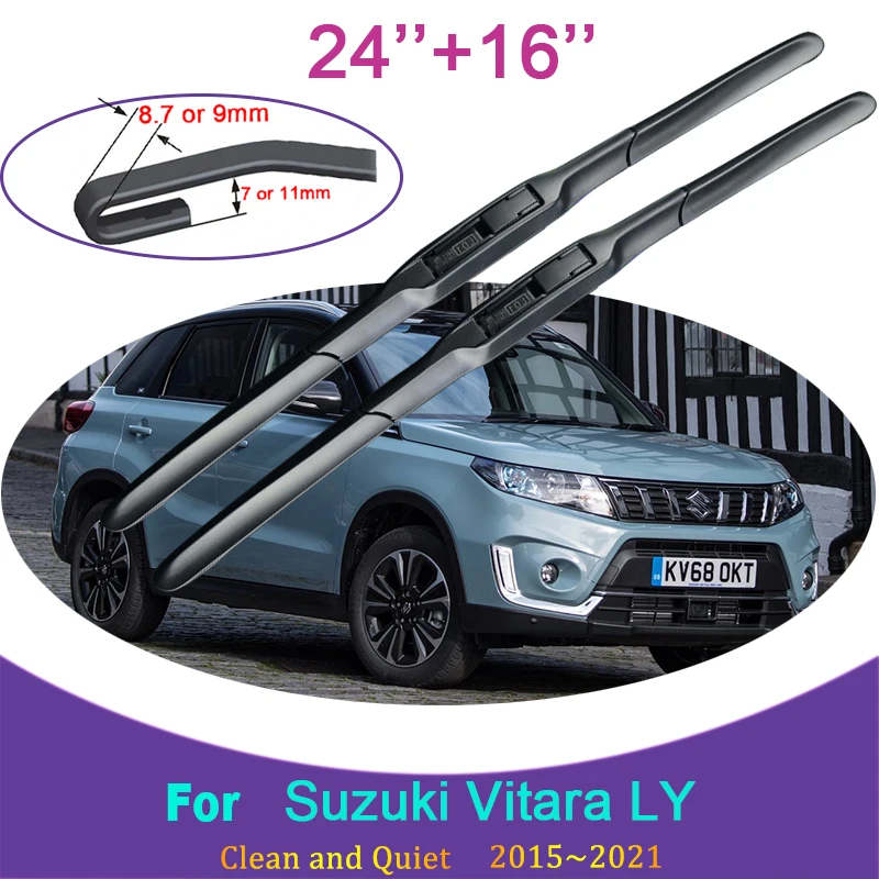 Резиновый снегоочиститель для Suzuki Vitara LY 2015, 2016, 2017, 2018, 2019, 2021 ~, аксессуары для автомобиля, наклейки Резиновый снегоочиститель для Suzuki Vitara LY 2015, 2016, 2017, 2018, 2019, 2021 ~, аксессуары для автомобиля, наклейки
