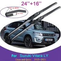 for suzuki vitara ly 2015 2016 2017 2018 2019 2021rubber wiper snow scraping front windshield brushes car accessories stickers