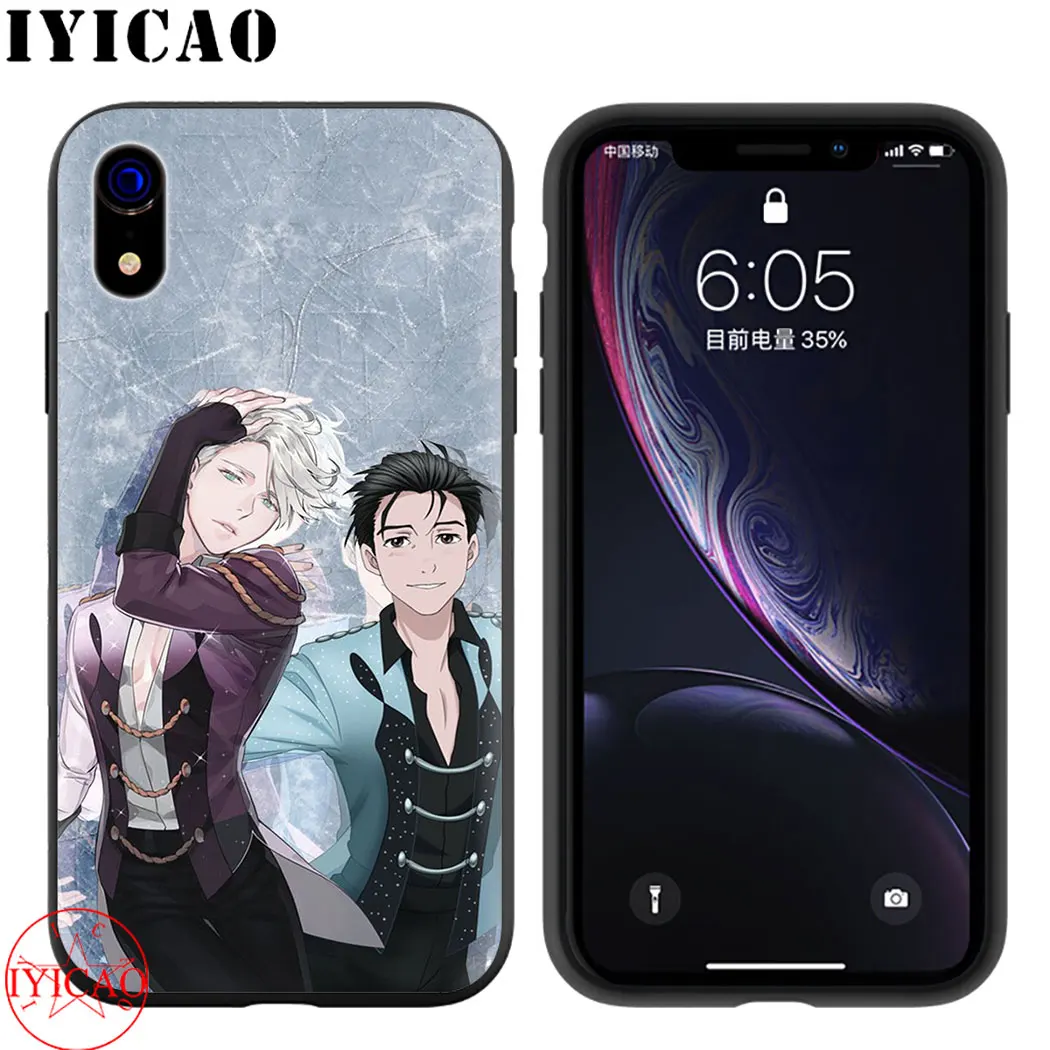 Yuri On Ice Мягкий силиконовый чехол для телефона iPhone 5 6 7 8 11 5S 6s Plus 7Plus 8Plus XR XSMax Max