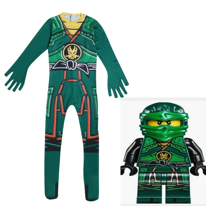 Детская одежда LEGO Ninjago костюм для Хэллоуина детей мастера Кружитцу костюмы аниме