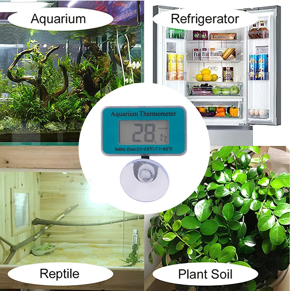 Горячая 1 шт. Многофункциональный цифровой термометр для аквариума