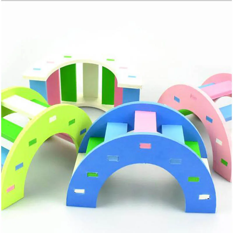 Хомяк Игрушка лестница для хомяка Радуга мост игрушки домашних животных