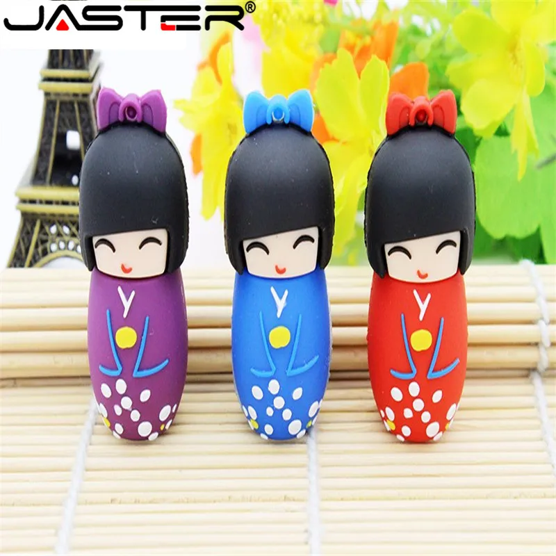 Корабль японские куклы девушки кимоно usb флэш памяти Флеш накопитель 4G 16 Гб оперативной 32 встроенной 64GB u