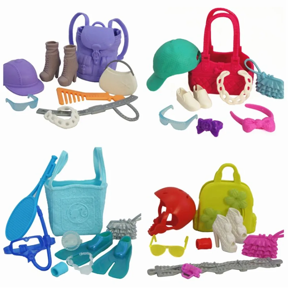 Аксессуары для кукол шляпа сумка ожерелье обувь 29 30 см аксессуары Барби игрушки