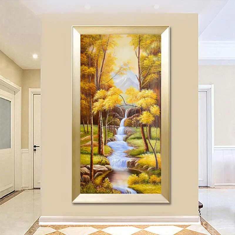 

Вышивка, Набор для вышивки крестиком «сделай сам», с принтом пейзажа