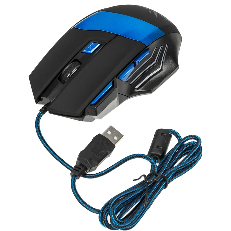 Мышь OKLICK 775G Ice Claw проводная USB черный и синий|Мыши| |