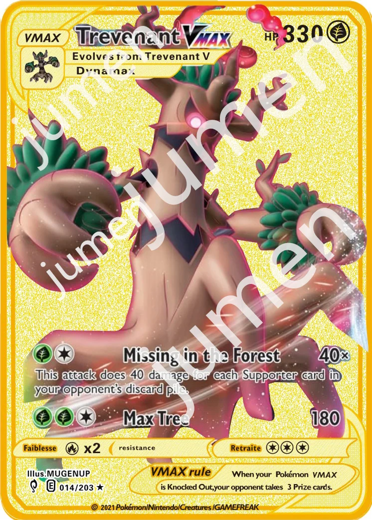 Металлическая карточка для просмотра POKEMON Vmax TCG 14 шт.