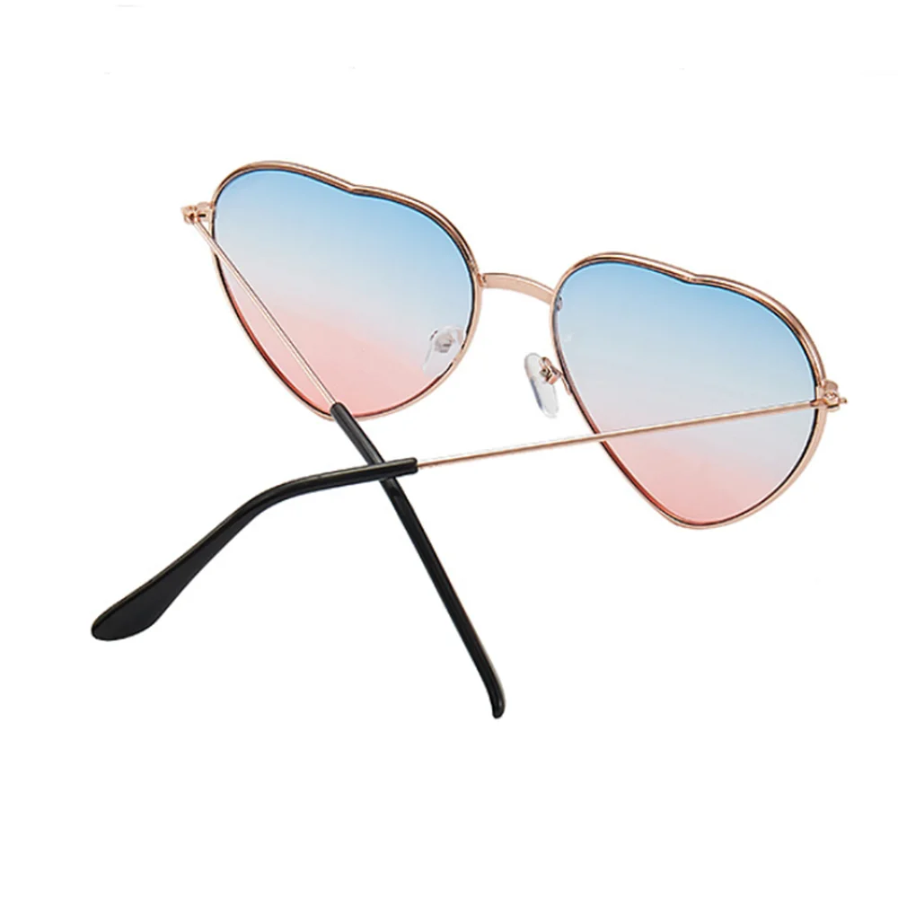New Heart Shaped Windproof Sunglasses Hippy Boho Festival Style London Euro Design Women Sun Glasses Vintage Eyewear Metal Frame|Женские