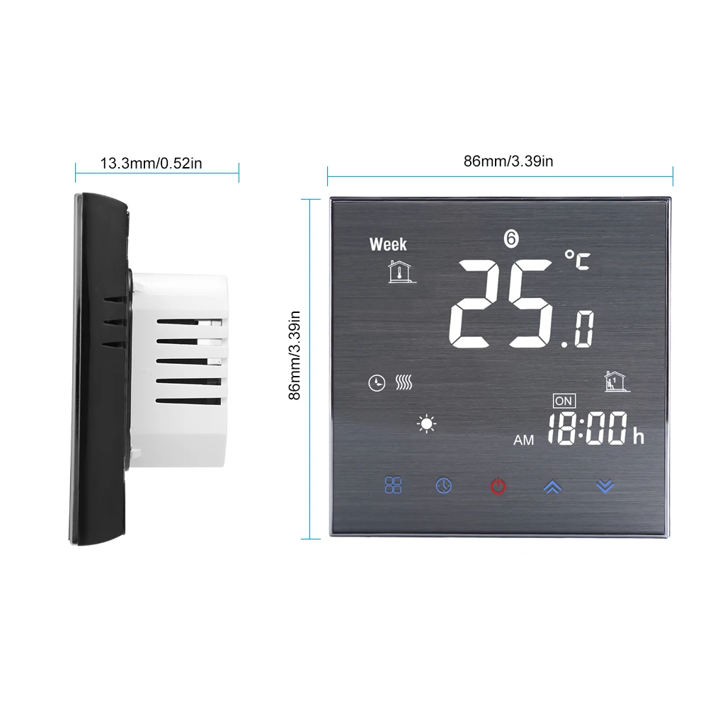 Умный термостат для водонагревателя цифровой ЖК-дисплей голосовое управление