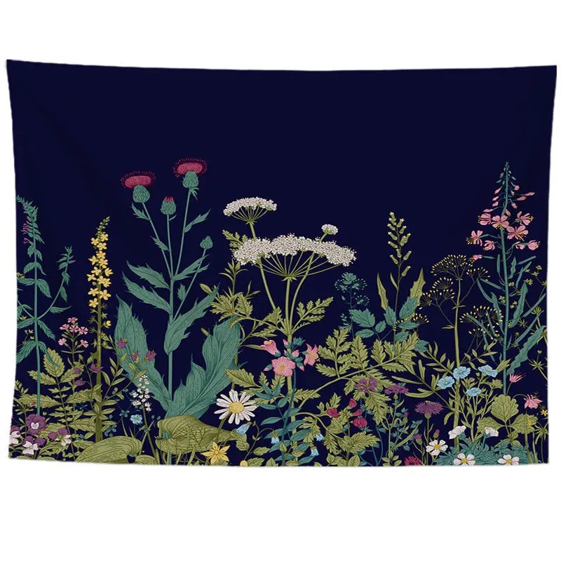Красочный цветочный гобелен настенный для Гостиная цветок Украшения в спальню