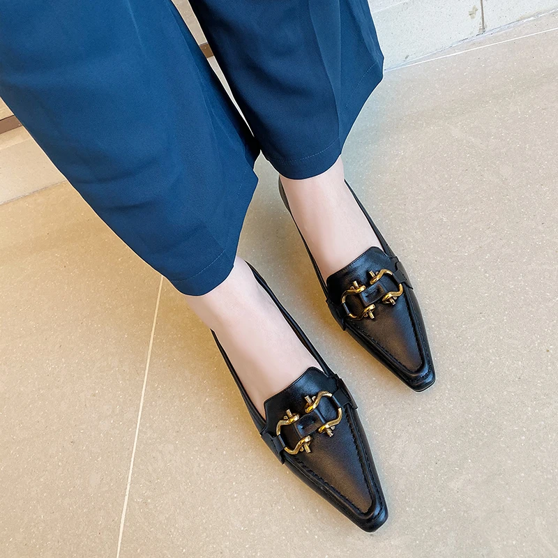 Туфли-лодочки на высоком каблуке из натуральной кожи Женские модельные туфли с