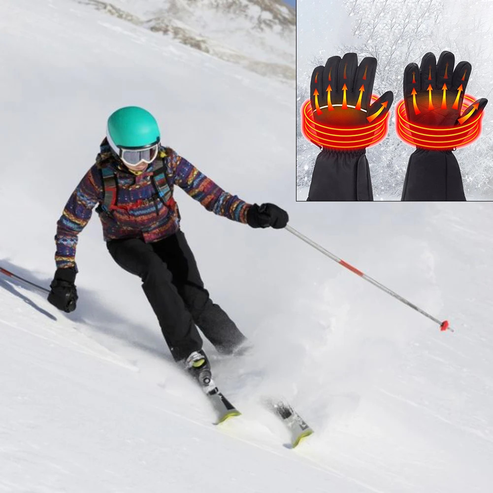 

Usb Electric Hot Finger Gloves 5th Battery Heating Outdoor Ski Gloves Thick Heating Gloves Can Be Washed Normal