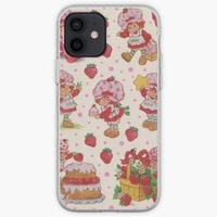 vintage strawberry shortcake phone case for iphone 5 5s se x xs xr max 6 6s 7 8 plus 11 12 13 pro max mini soft cover print