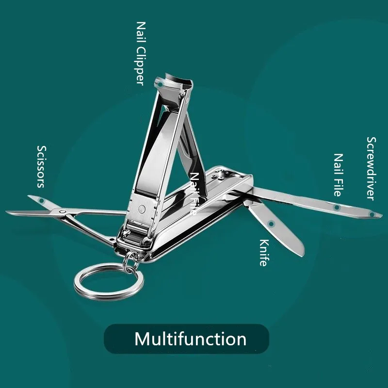 Машинка для стрижки ногтей 4 в 1 складной резак переносной практичный Маникюрный
