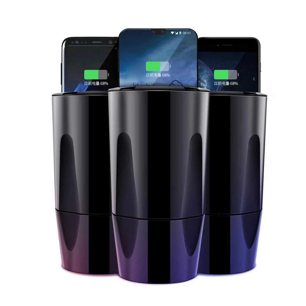 bonola fast wireless car charger cup for samsung s21 s2fenote10 plus 10w qi wireless charging car cup for iphone 13 12 pro 11 free global shipping