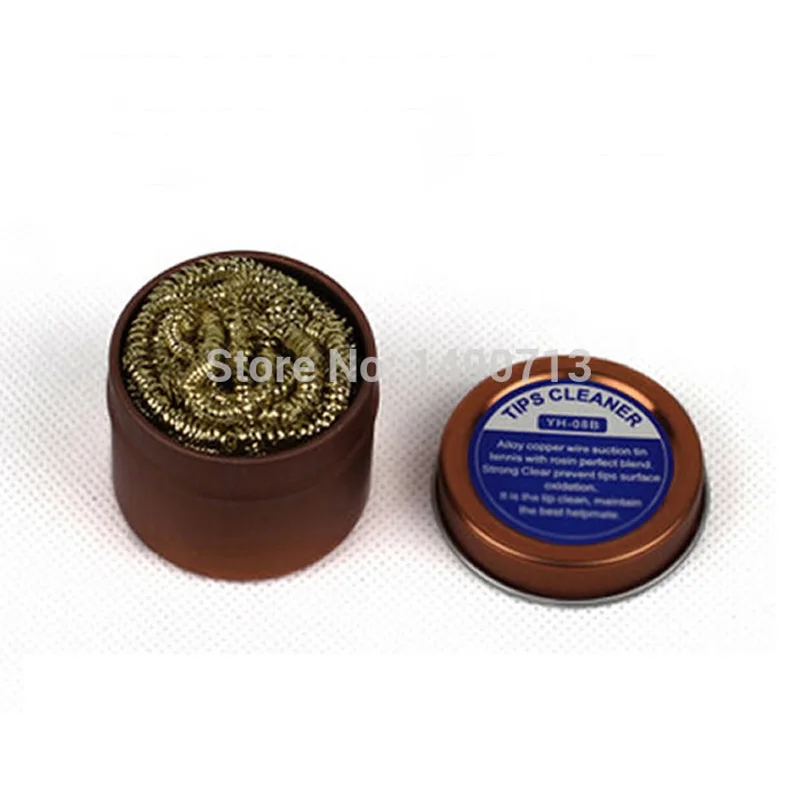 YIHUA-08B Soldering Iron Tip Cleaner With Brass Wire Sponge No Water Needed High Rosin Flux Tools | Инструменты