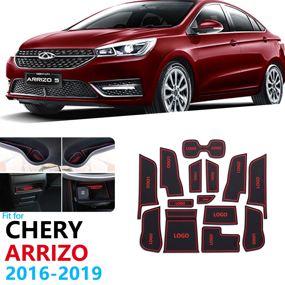 Противоскользящий резиновый подстаканник для Chery Arrizo 5,,,,, коврик для двери, автомобильные аксессуары, наклейки для автомобиля