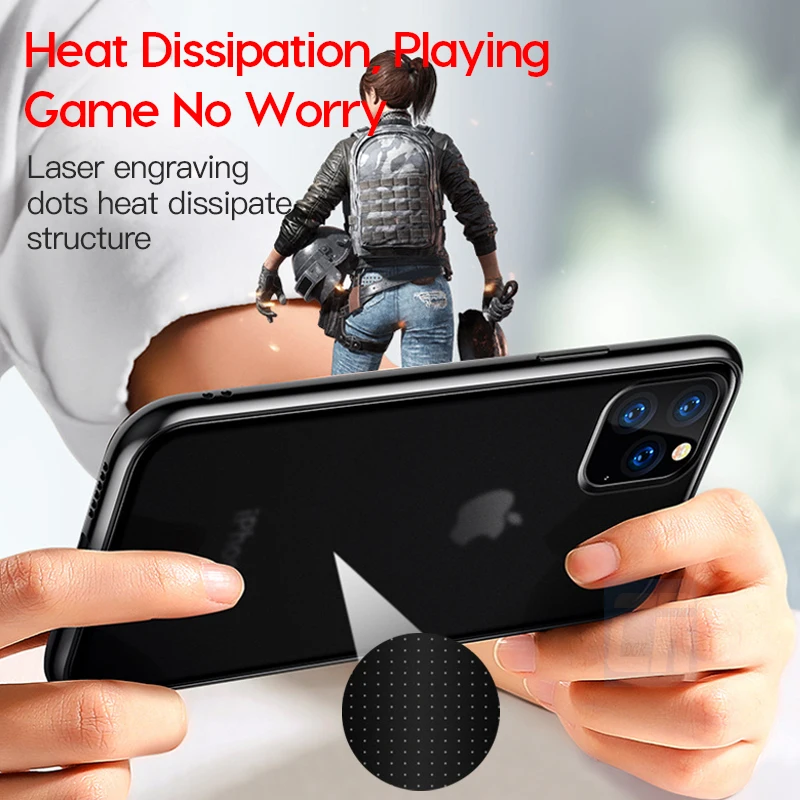 Чехол для iPhone 11 Роскошный Матовый чехол с покрытием телефона X XR XS MAX 8 7 6S Plus мягкая