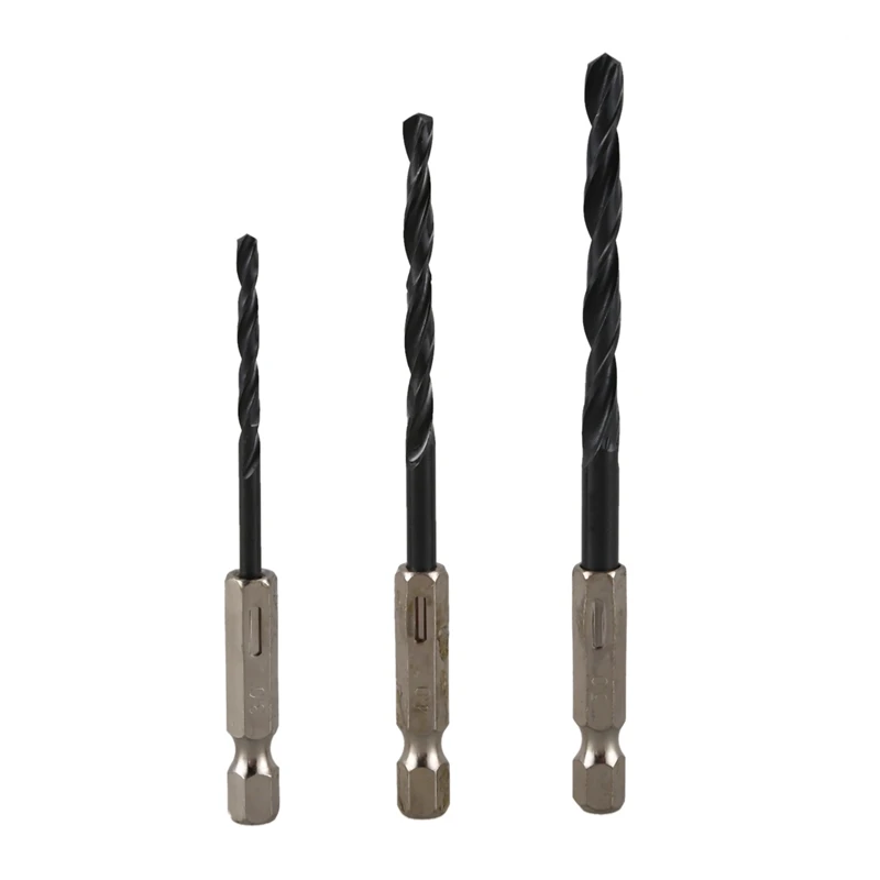 Набор сверл комплект из 15 высокоскоростных стальных с титановым покрытием