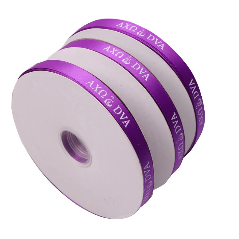 Двусторонняя лента из полиэстера с напечатанными буквами корсажная бантом