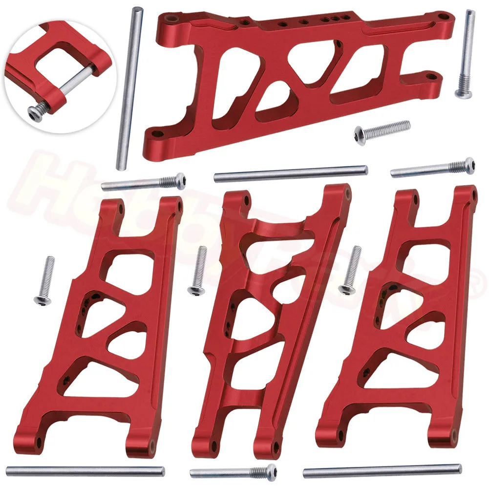 

Front & Rear Aluminum Suspension Arms Replacement of 3655x for RC Traxxas 1/10 Slash 4x4 4WD Stampede 4x4 Rally XO-1 Option