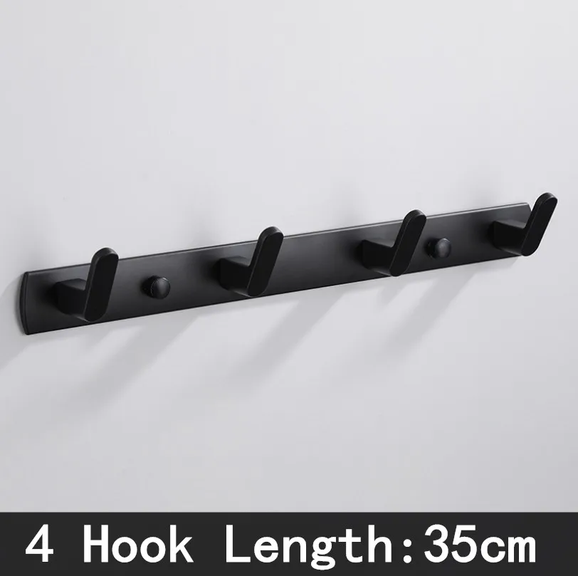

Black White Robe Hook Bathroom Towel Hooks Towels Bag Hat Hook Wall Mounted Clothes Coat Hook Wall Hanger Bathroom Hardware