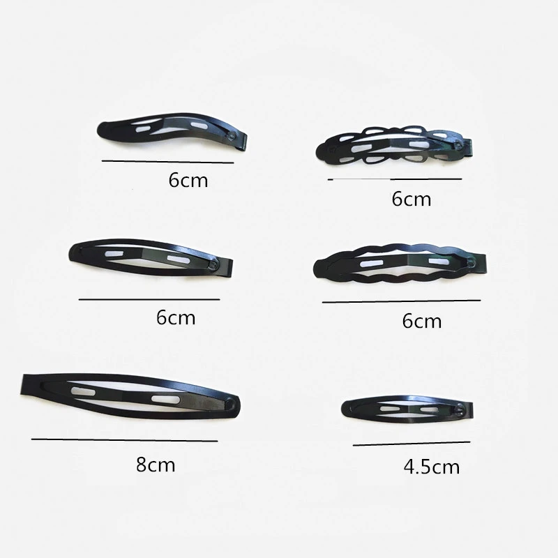 Черные металлические заколки для волос 12 шт./компл. BB головные повязки девочек