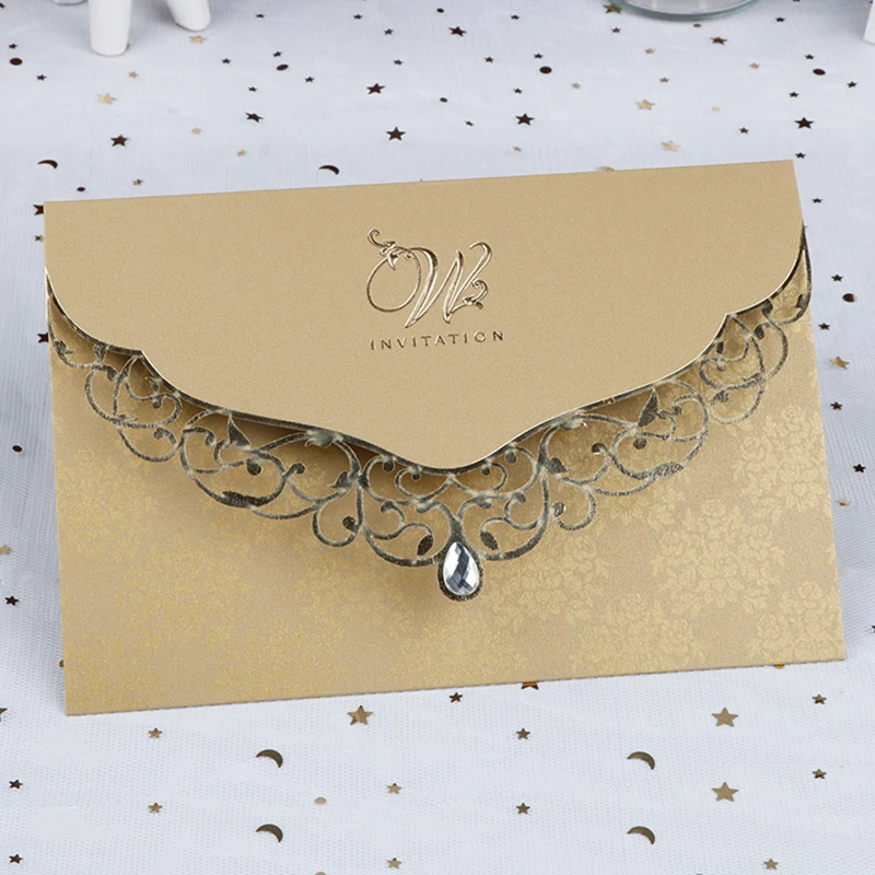 Пригласительные открытки на свадьбу Вырезанные лазером 1 шт. | Дом и сад