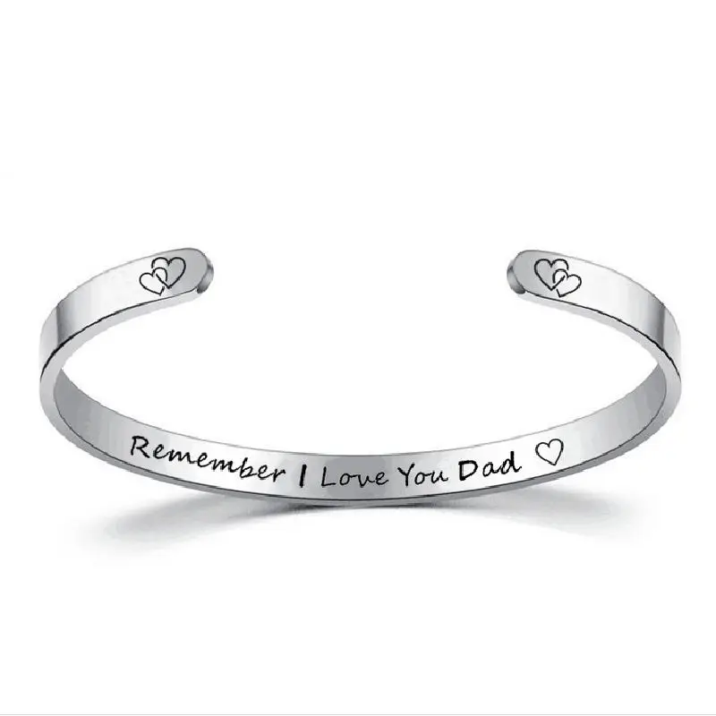 Поддержка пользовательских фаз титана стали семья браслет гравировка теплые