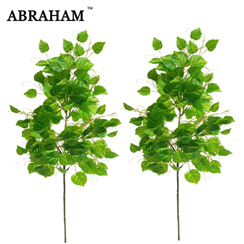 Зеленые осенние листья для украшения дома высота 67 см|Искусственные растения| |