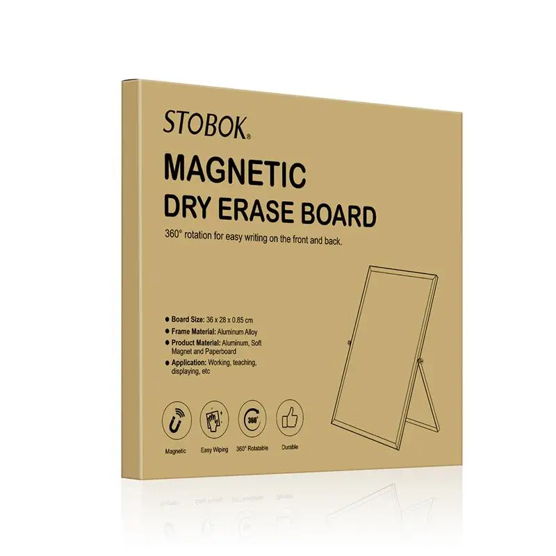 Настольная магнитная доска для сухого стирания STOBOK, двусторонняя .