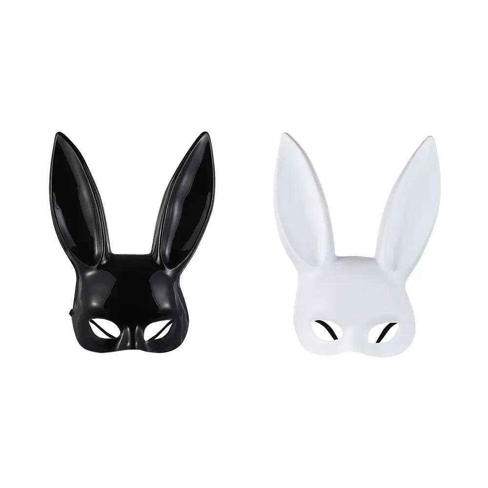 

2Pcs Women Halloween Props Bunny Girl Party Cosplay Costume Rabbit Ears Mask Masquerade