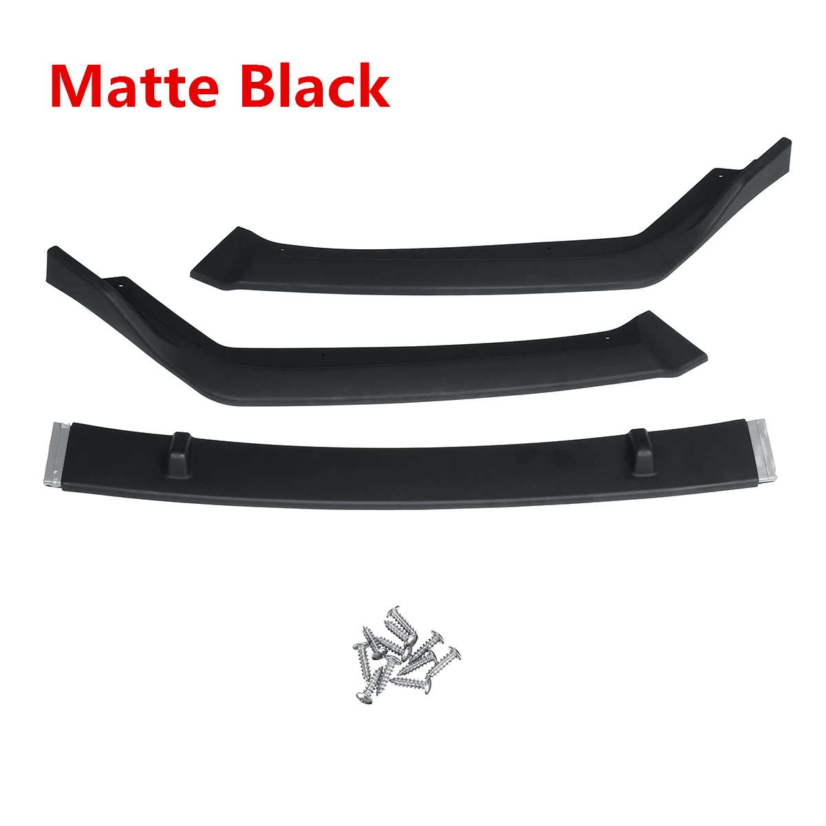 Matte Black Новинка, 3 шт., автомобильный передний бампер, сплиттер для губ, комплект для тела, спойлер, диффузор, отражатель губ для Honda, для Accord 9-9.5th - Цвет: Matte Black